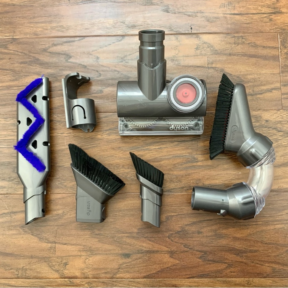 Dyson Vacuum Attachments Lot Of 6 Multi Angle Dust Brush Reach Under Turbine New